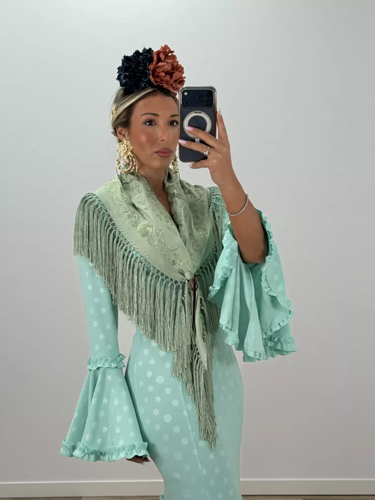 Piquillo unicolor verdeagua