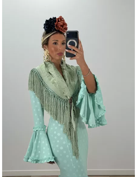 Piquillo unicolor verdeagua