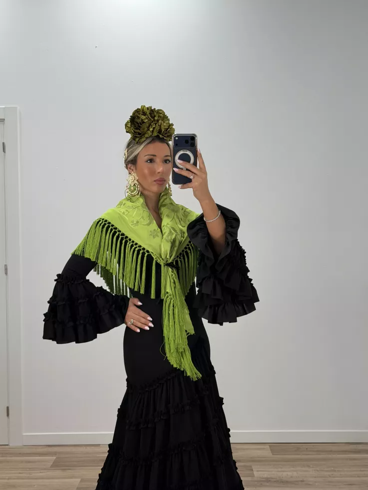 Flor Peonia verde manzana