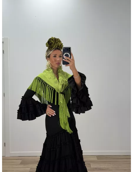 Flor Peonia verde manzana