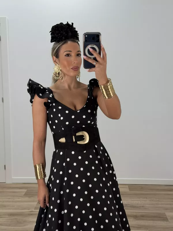 Cinturón fajin ancho negro