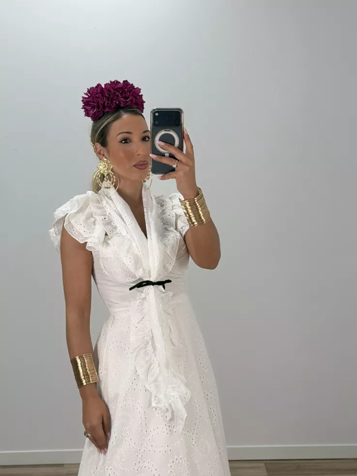 Piquillo perforado blanco