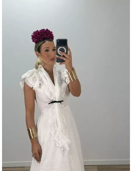 Piquillo perforado blanco