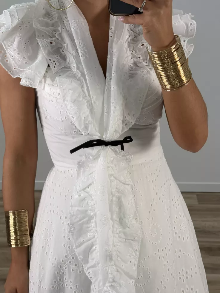 Piquillo perforado blanco