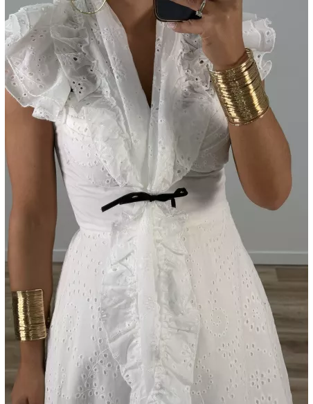 Piquillo perforado blanco