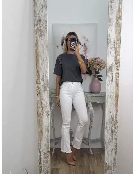 Jeans Paloma Capri blanco
