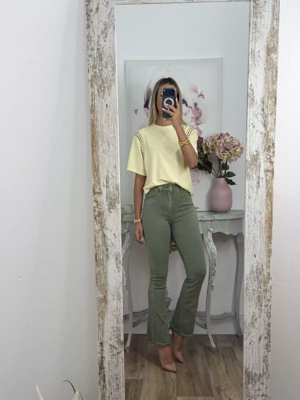 Jeans Paloma Capri verde