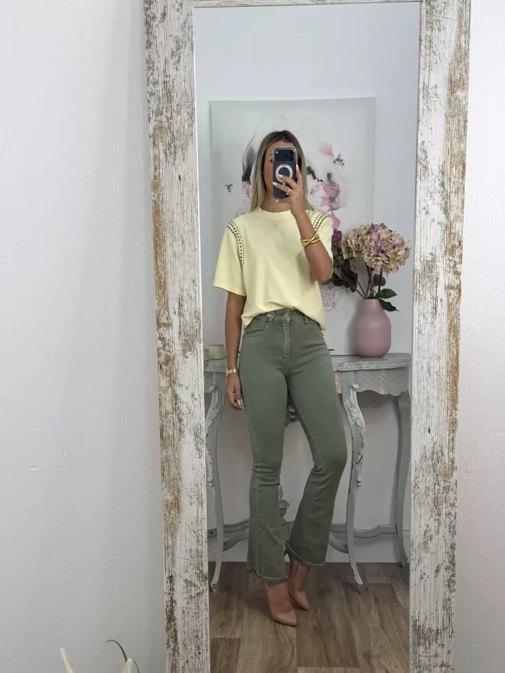Jeans Paloma Capri verde