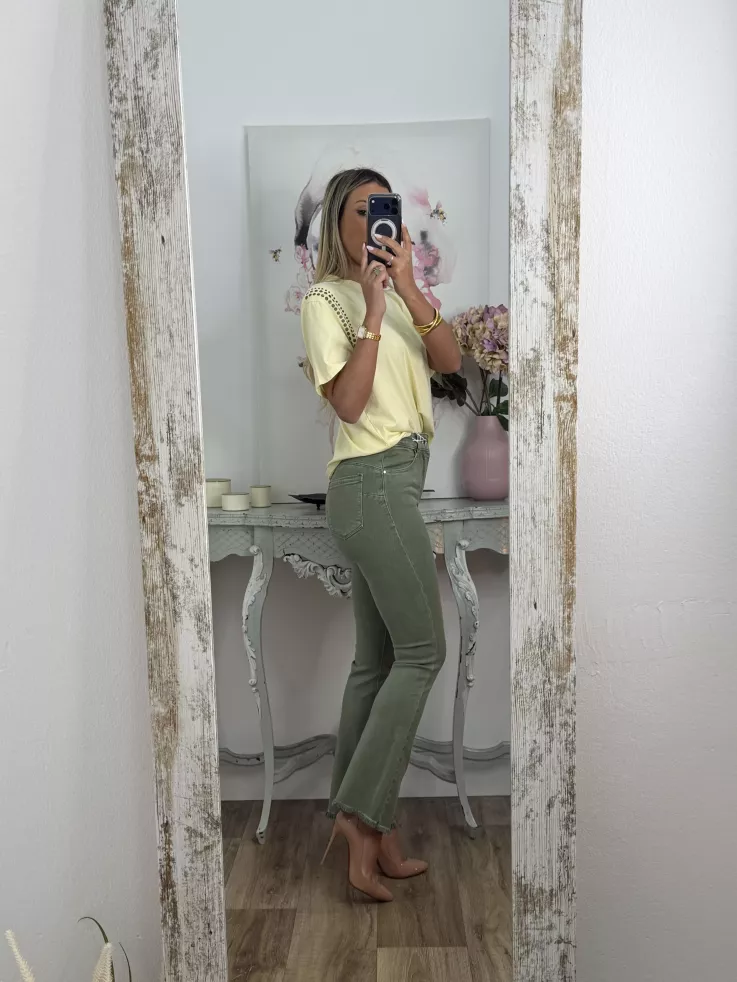 Jeans Paloma Capri verde