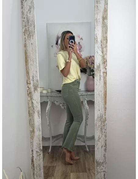 Jeans Paloma Capri verde
