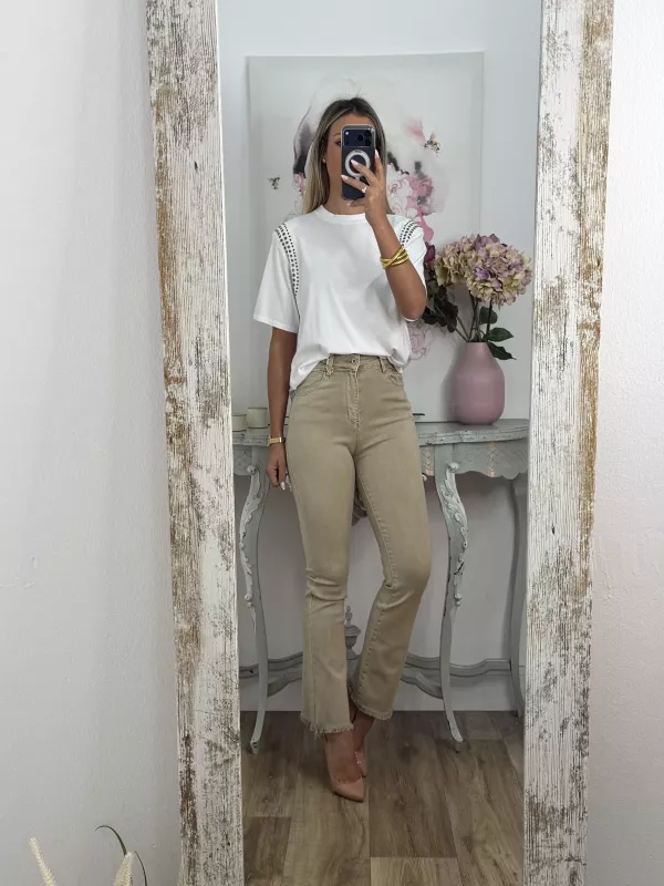 Jeans Paloma Capri camel