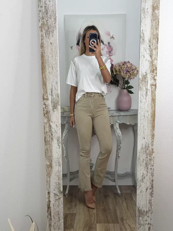 Jeans Paloma Capri camel