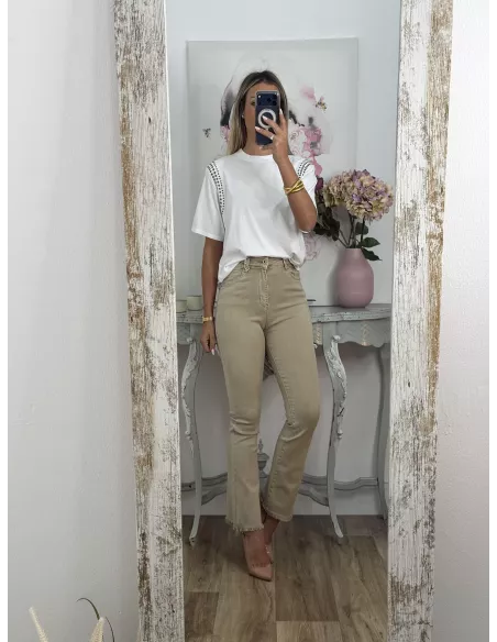 Jeans Paloma Capri camel