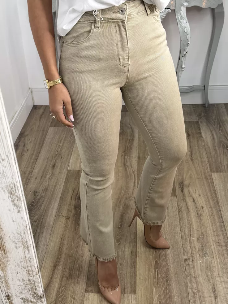 Jeans Paloma Capri camel