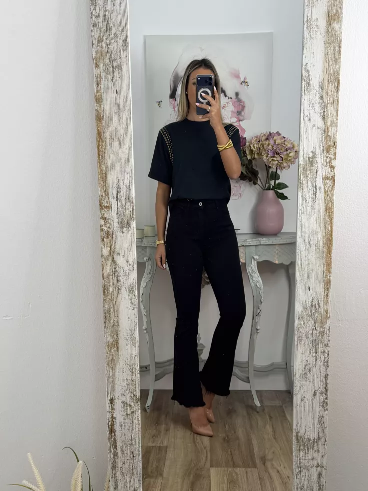 Jeans Paloma Capri negro