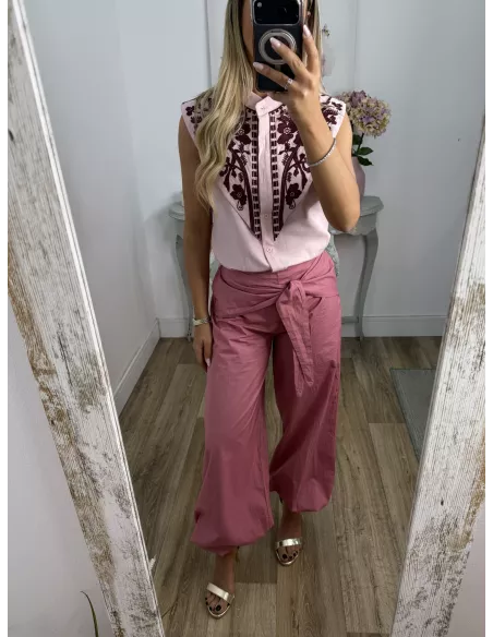 Pantalón Junco rosa