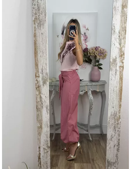 Pantalón Junco rosa