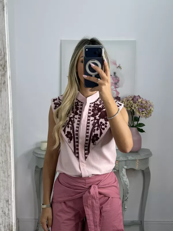 Camisa Varack rosa sisa
