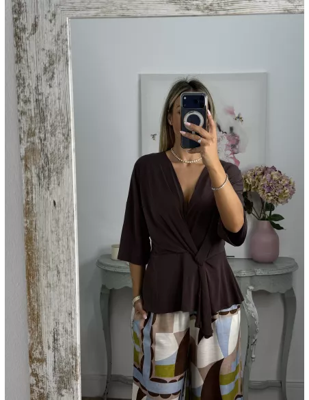 Blusa Florencie choco