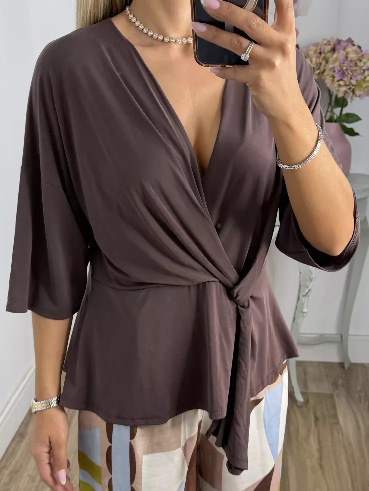 Blusa Florencie choco