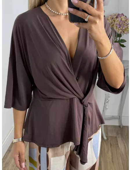 Blusa Florencie choco