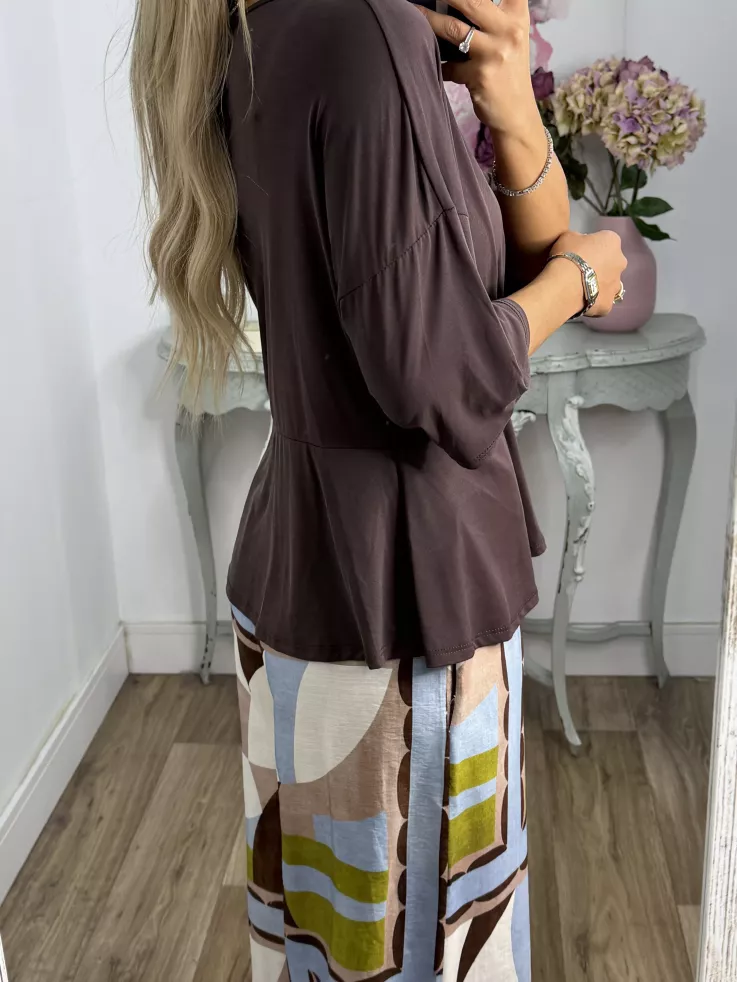 Blusa Florencie choco