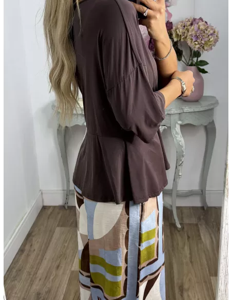 Blusa Florencie choco