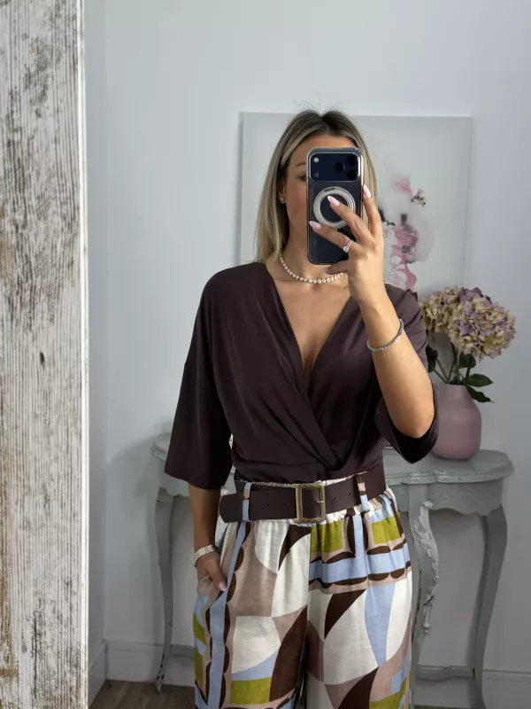 Blusa Florencie choco