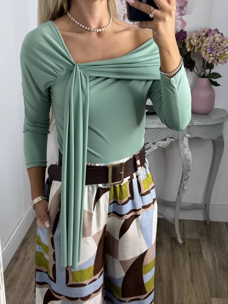 Top Araceli verde