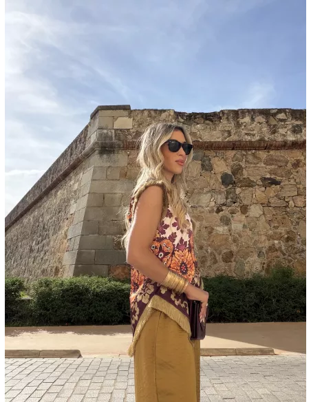 Blusa Perla Burdeos