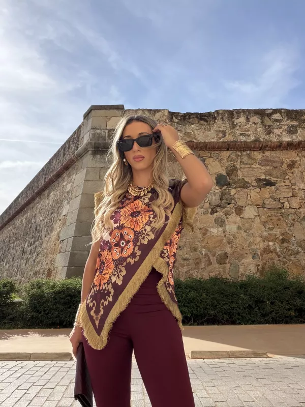 Blusa Perla Burdeos
