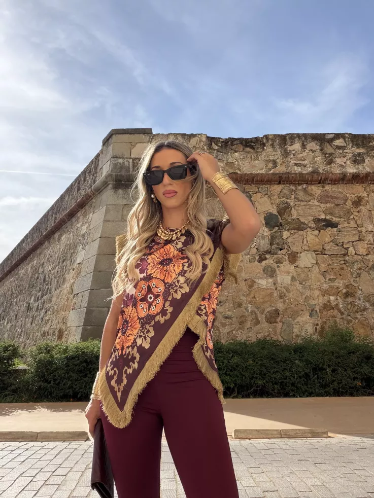 Blusa Perla Burdeos