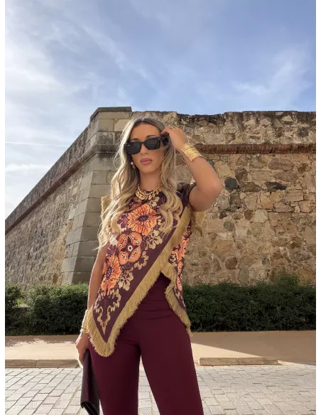 Blusa Perla Burdeos