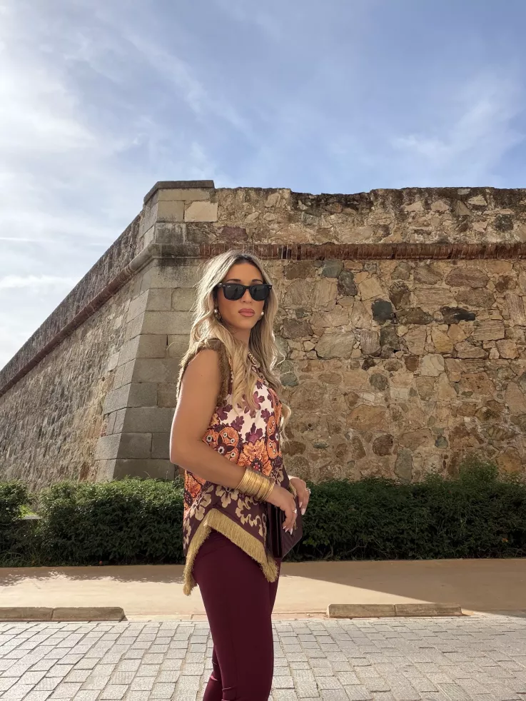 Blusa Perla Burdeos