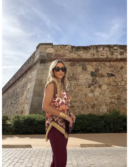 Blusa Perla Burdeos