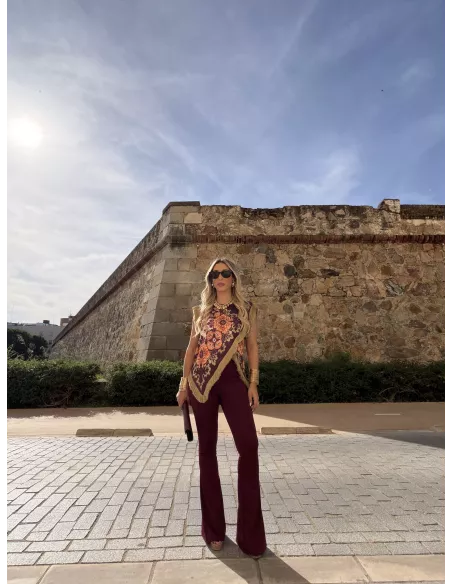 Blusa Perla Burdeos