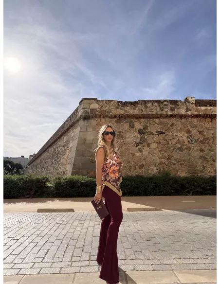 Blusa Perla Burdeos