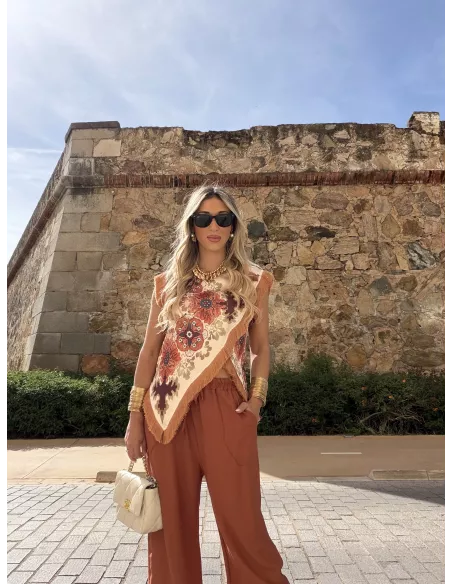 Pantalón Helena teja