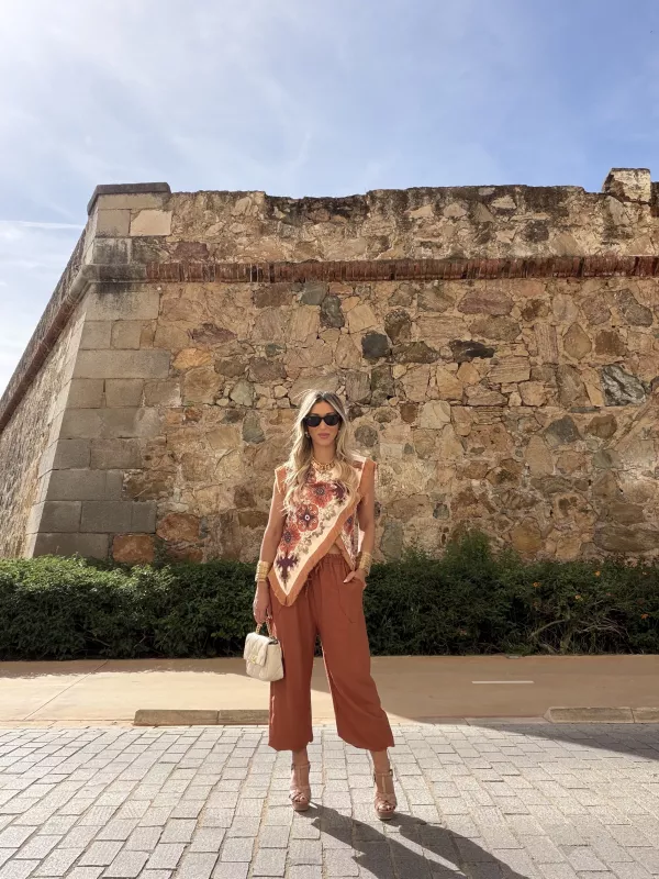 Pantalón Helena teja