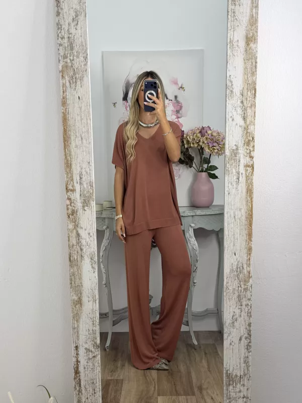 Pantalón Bronze rosa