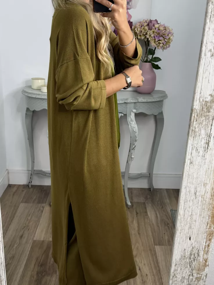 Cárdigan Bronze verde