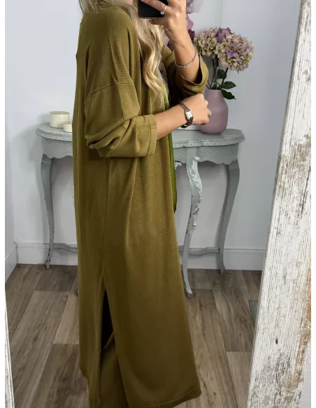 Cárdigan Bronze verde