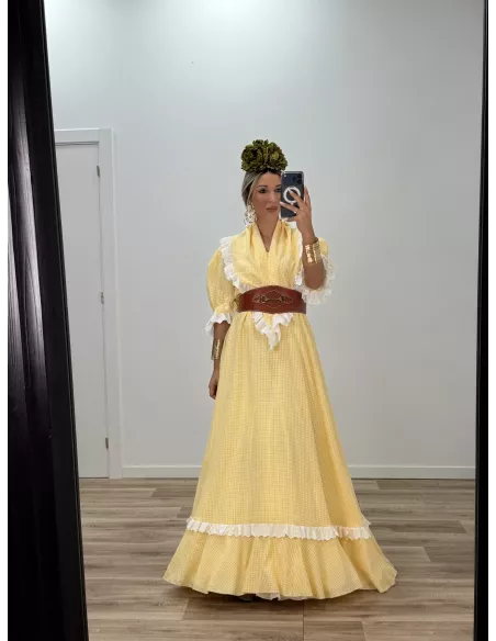 Bata Macarena Vichy amarillo