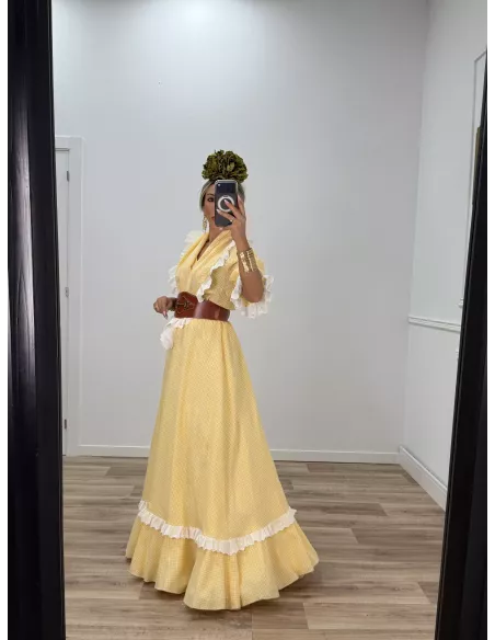 Bata Macarena Vichy amarillo