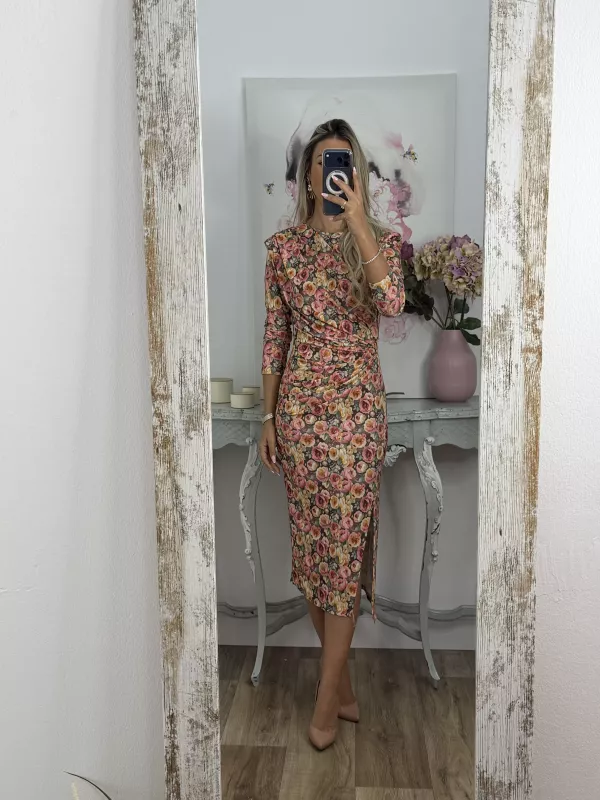 Vestido Macarena flores grande