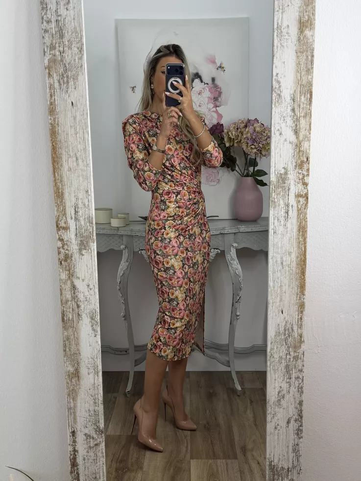 Vestido Macarena flores grande