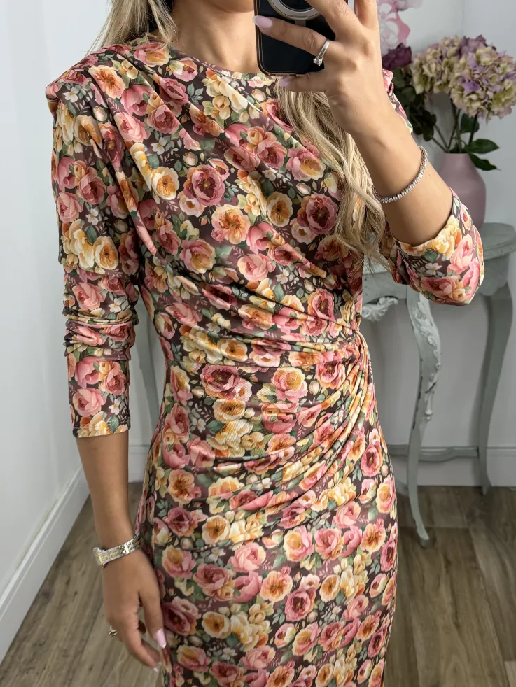 Vestido Macarena flores grande