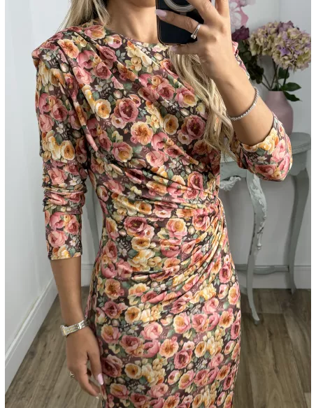Vestido Macarena flores grande