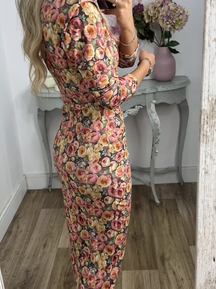 Vestido Macarena flores grande