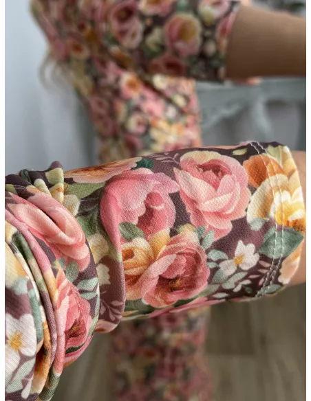 Vestido Macarena flores grande